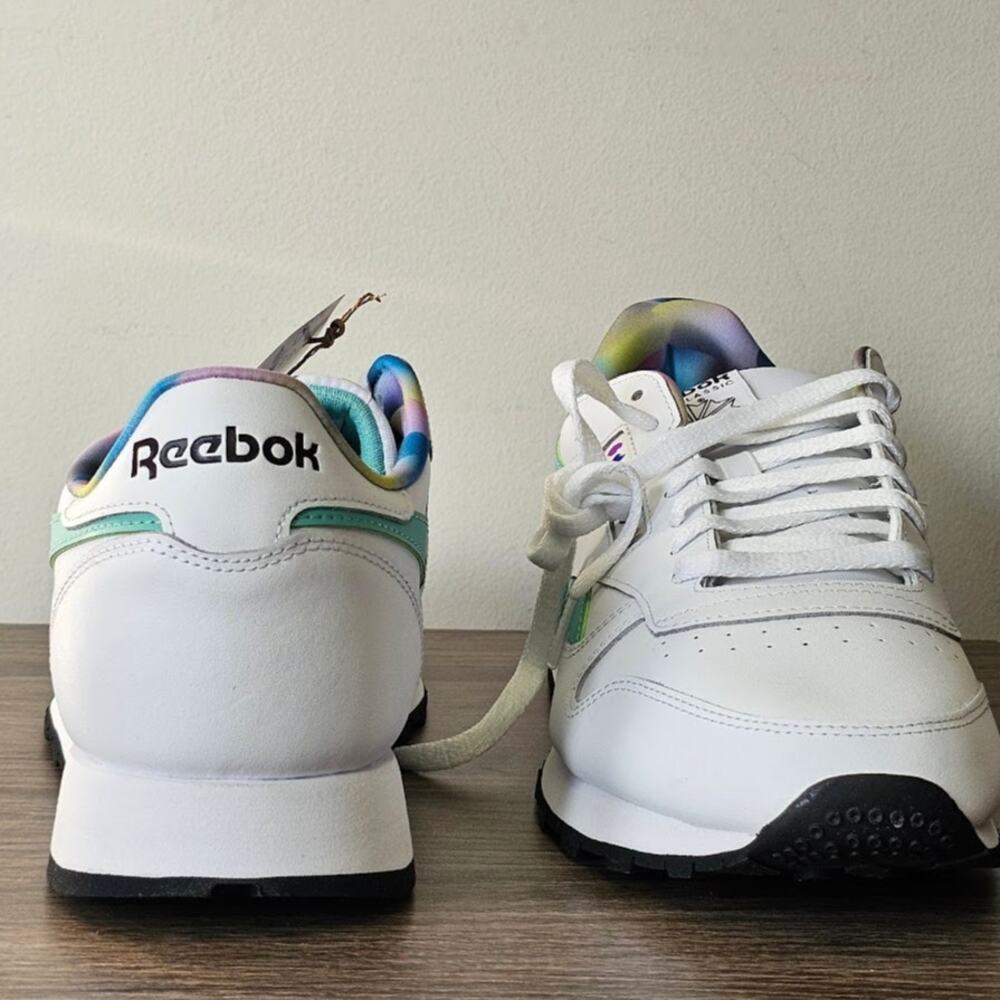 Reebok Classic Unisex  Unity Sneakers  Men Size 12.5 White/ Teal NWT - Picture 6 of 8